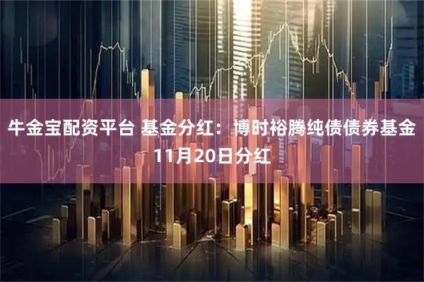 牛金宝配资平台 基金分红：博时裕腾纯债债券基金11月20日分红
